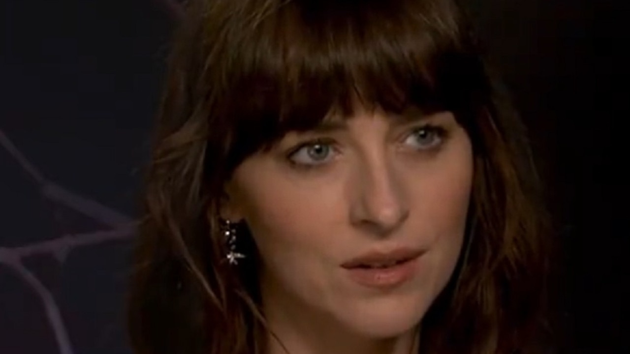 Dakota Johnson didn't seem impressed with the question she was being asked. Picture from TikTok.