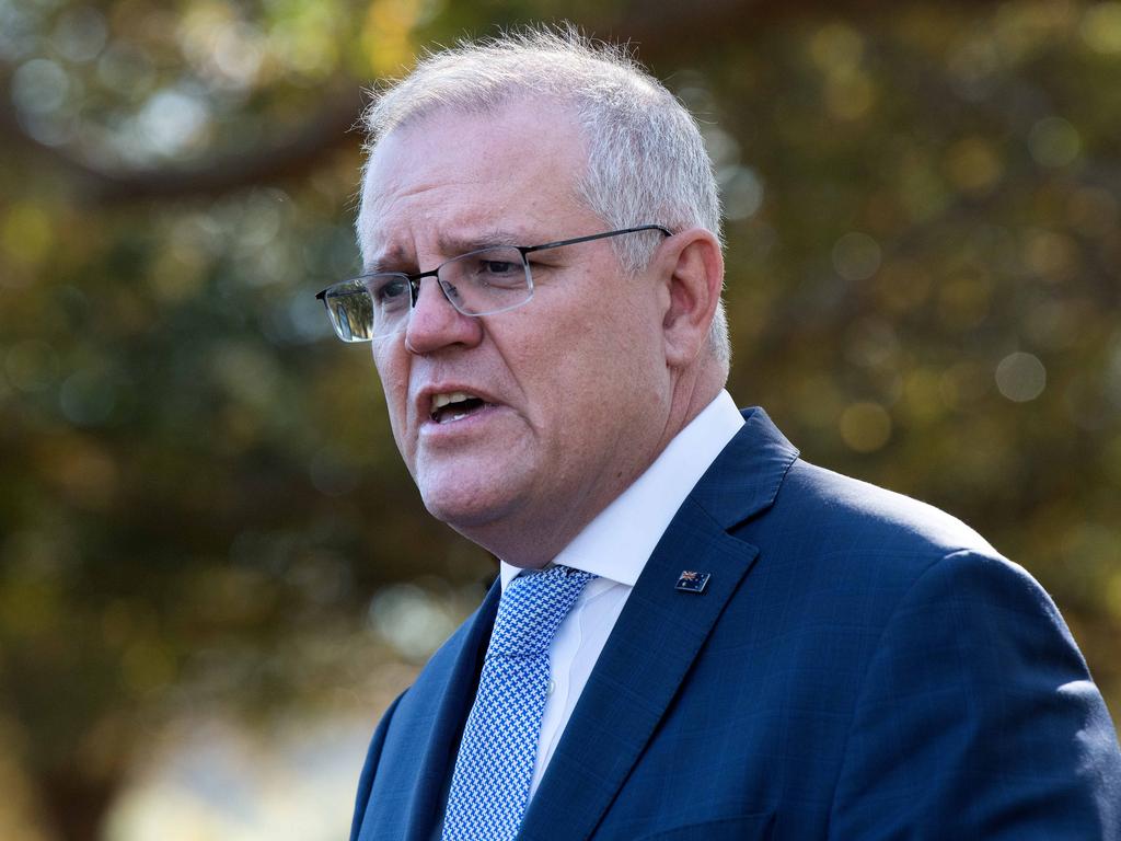 Prime Minister Scott Morrison has been criticised before he even makes his speech. Picture: NCA NewsWire/Bianca De Marchi