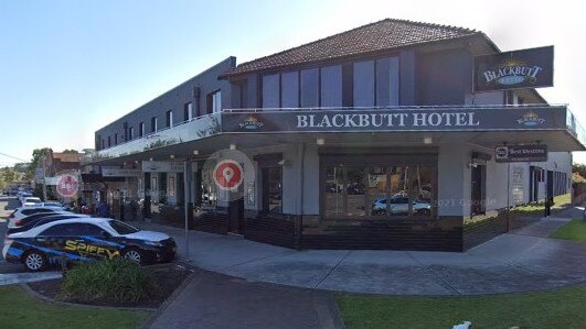 A cleaner at the Blackbutt Hotel at New Lambton was targeted on Tuesday. Picture: Google Maps.