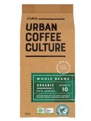 Coles’ coffee nabbed fourth spot. Aussies have rated the top 10 ‘best coffee beans’ in the country. Picture: Supplied