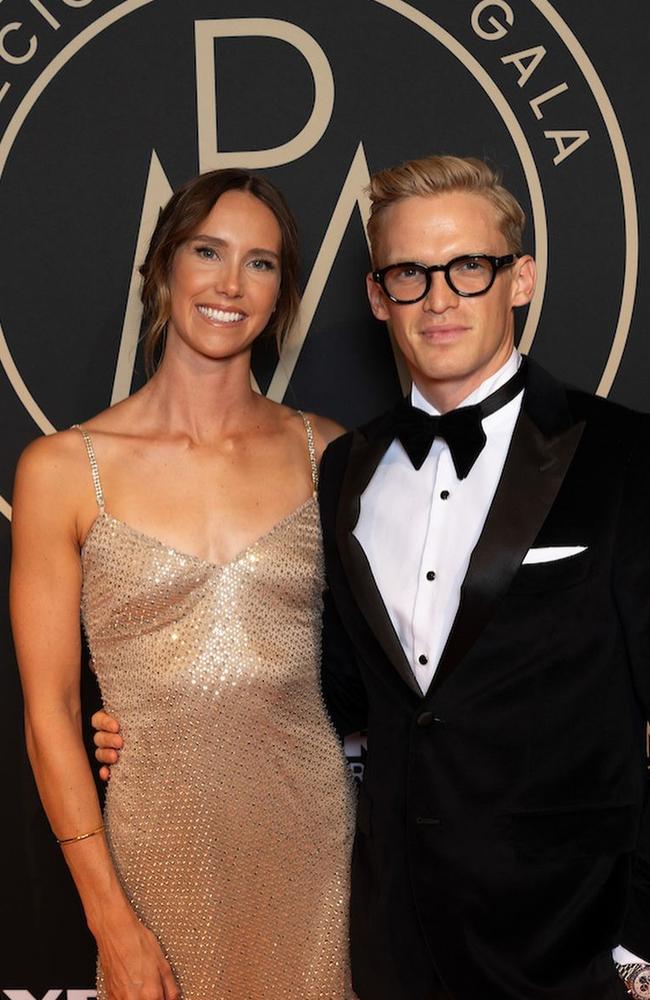 Cody Simpson and Emma McKeon Instagram post while attending Myers Precious Metal Gala. Picture: Instagram @codysimpson