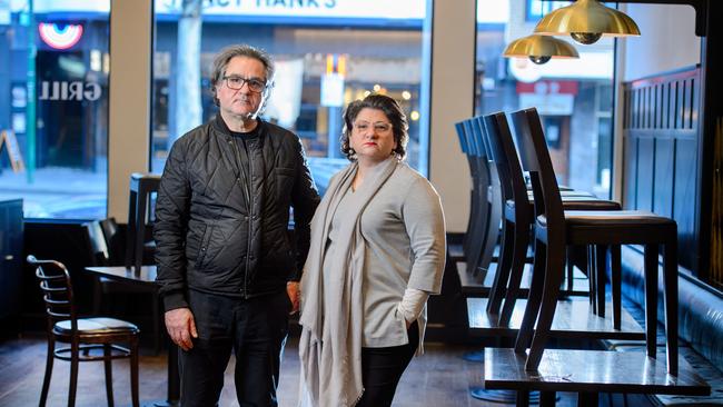 Chef Guy Grossi and sister Liz Grossi Rodriguez are hoping their restaurant can open soon. Picture: Jay Town