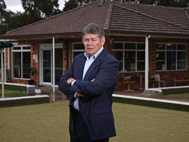 Manly leagues Club CEO Ian Thomson at North Manly Bowls club. Picture: Adam Yip.