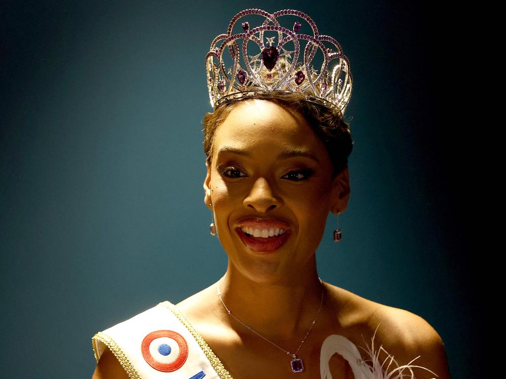 Newly elected Miss France 2025 Angelique Angarni-Filopon. Picture: ROMAIN PERROCHEAU / AFP