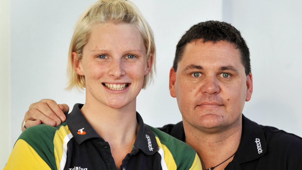 Leisel Jones with coach Rohan Taylor in 2008