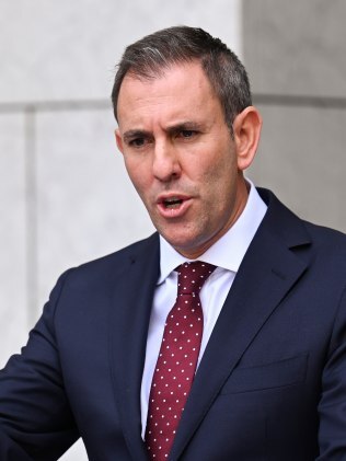 Treasurer Jim Chalmers was at odds with Prime Minister Anthony Albanese on housing tax concessions on Wednesday. Picture: NCA NewsWire / Martin Ollman