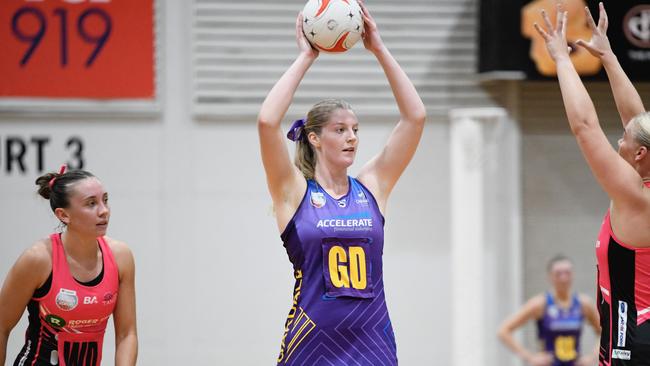 Oakdale recruit Charlotte Walker. Picture: On the Ball Media/Netball SA
