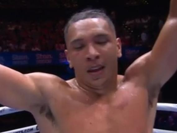 Rahim Mundine on debut. Photo: Twitter, @sportsbetcomau.