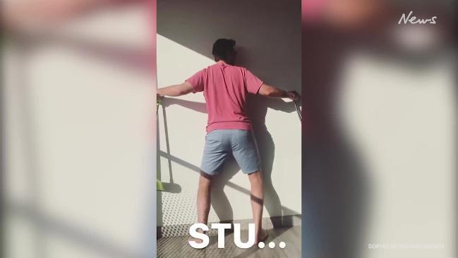 Sophie Monk and Stu Laundy have a dance off