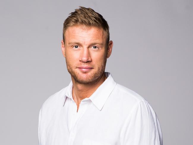 Former Test cricketer Freddie Flintoff was the sideline commentator on the show. Picture: Channel 9