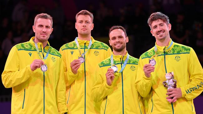 The Aussie silver medallists.