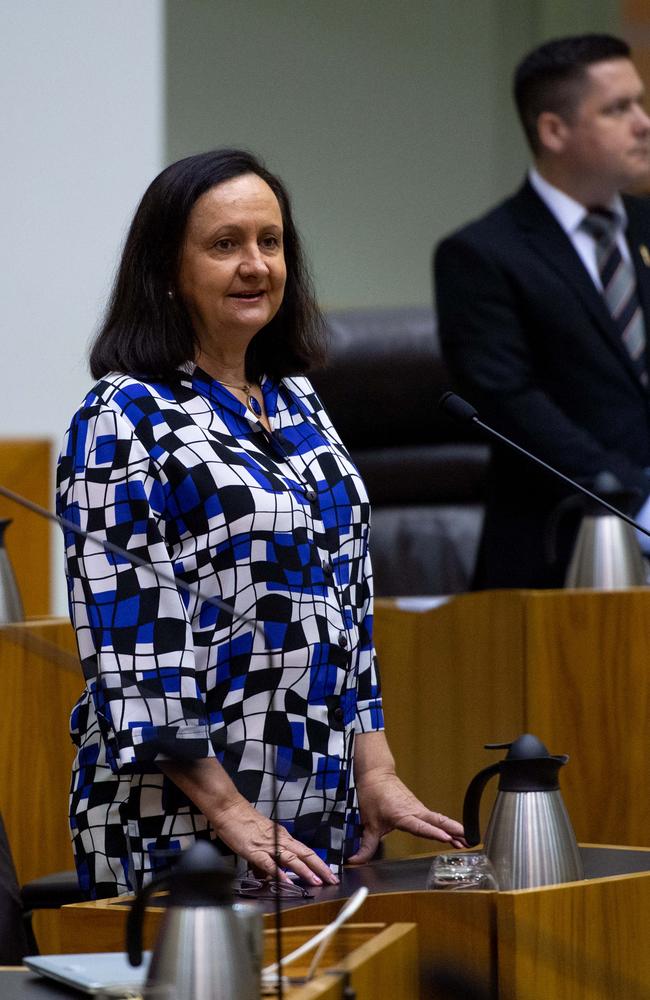 Robyn Lambley has called for alcohol to be prohibited on the grounds of parliament. Photograph: Che Chorley