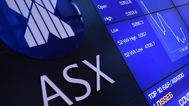 The information boards at the Australian Stock Exchange (ASX) show the market down more than 1% in Sydney, Wednesday, May 4, 2016. (AAP Image/Dean Lewins) NO ARCHIVING