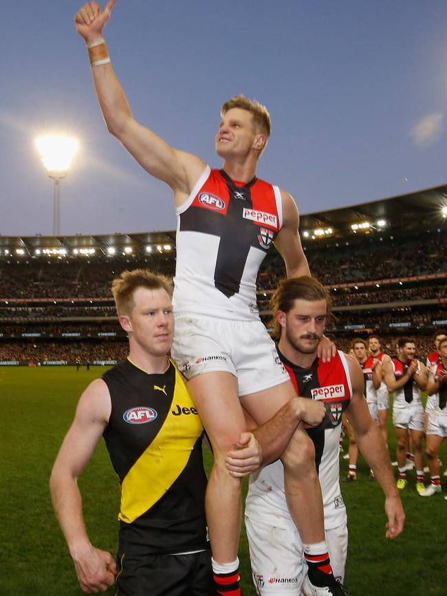 Can the Saints cover the loss of champion Nick Riewoldt? Picture: Getty