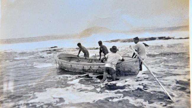 But when they woke up to leave, the wind and the waves had picked up. Picture: John McCutcheon