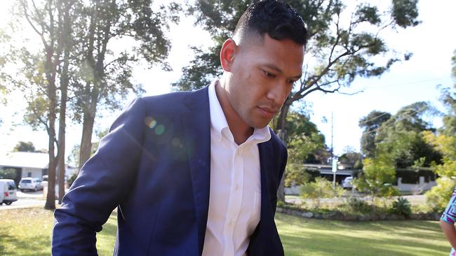 Israel Folau has begun legal action. Picture: Jane Dempster/The Australian.