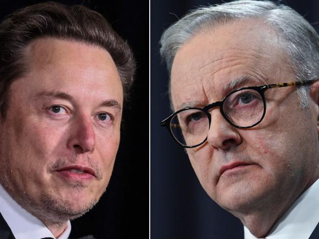 PM Anthony Albanese and Elon Musk