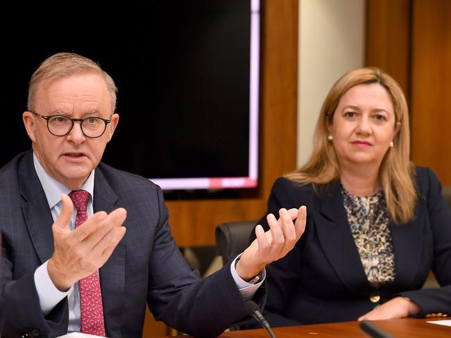 Prime Minister Anthony Albanese and Premier Annastacia Palaszczuk