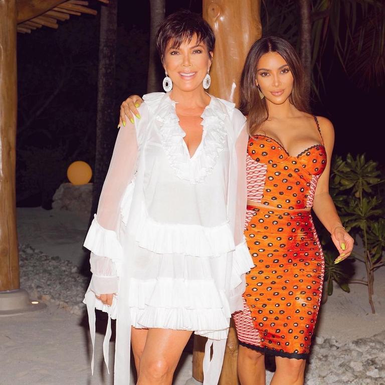 Kim and mum Kris Jenner enjoy their week-long private island holiday.
