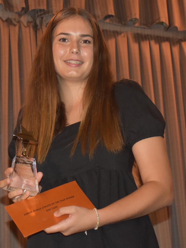 Karla Grober was named junior female athlete of the year at Magpies awards night, October 29, 2021. Picture: Matthew Forrest