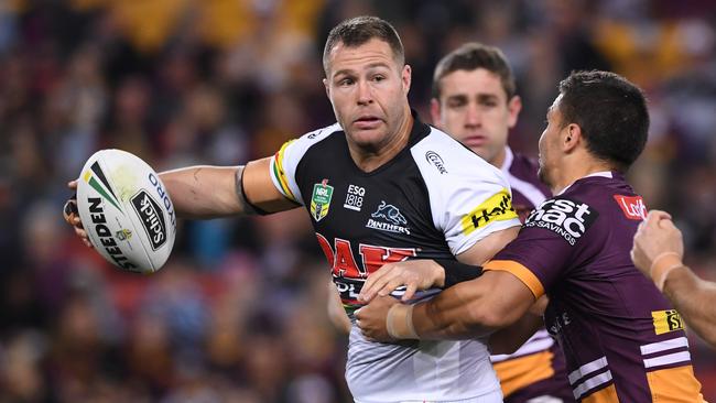 Merrin left Penrith for Leeds over the off-season. AAP Image/Dave Hunt.