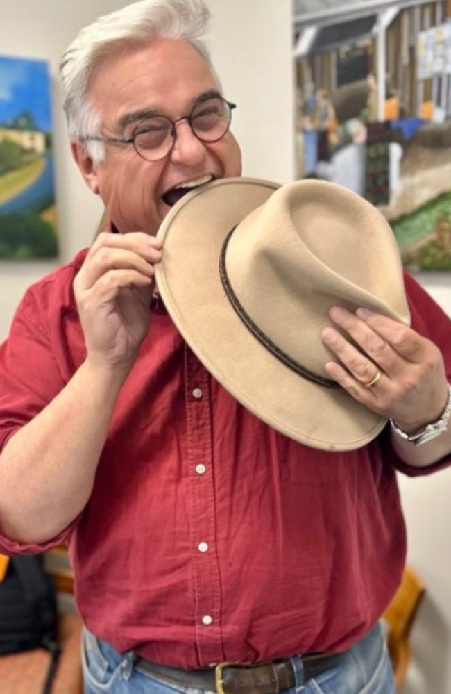 Labor MP Brian Mitchell promised to eat his hat if the Bridgewater Bridge was on time.