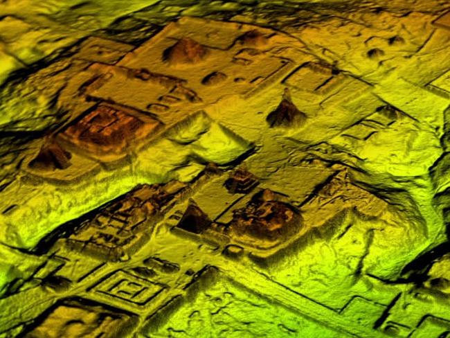 Peten jungle, Guatemala - After. Tikal site, LiDAR (Wild Blue Media)