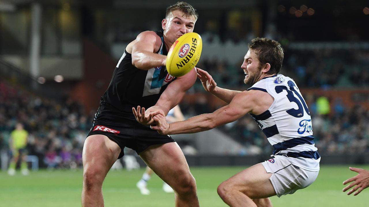 Ollie Wines of Port Adelaide. Picture: Mark Brake/Getty Images