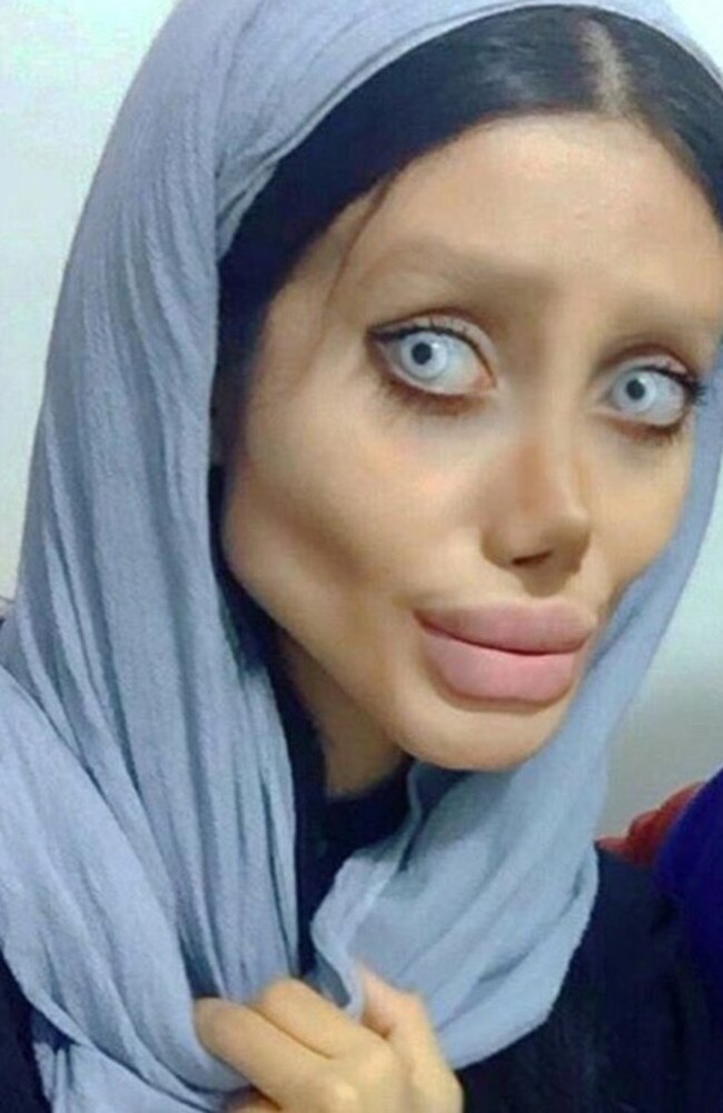 She also insisted she did not want to look like Angelina Jolie. Picture: Instagram/sahartabar_official