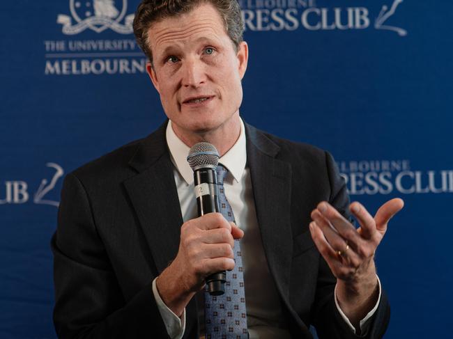 Former Seven news boss Anthony De Ceglie was barely out the door when execs at the network pulled a national branding campaign said to be his brainchild. Picture: Emily Kulich/Melbourne Press Club.