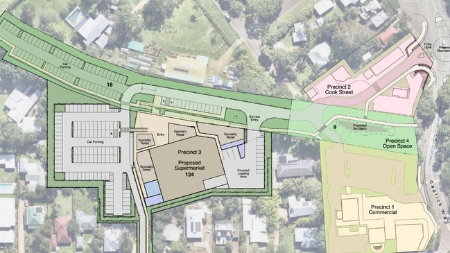 The context plan for the supermarket on the site of the old butter factory at Eumundi. Picture: Supplied