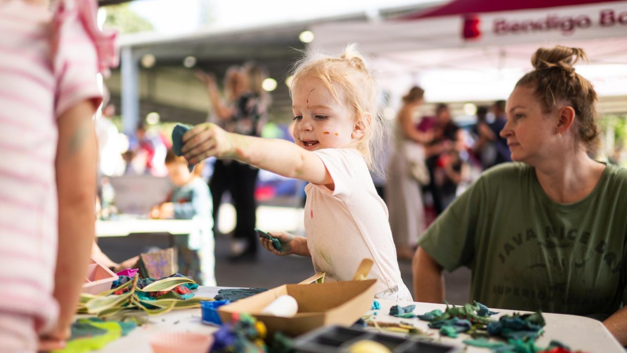 Children had at absolute blast at Messy Play Nambour on Wednesday. Photo: Joseph Byford Photography