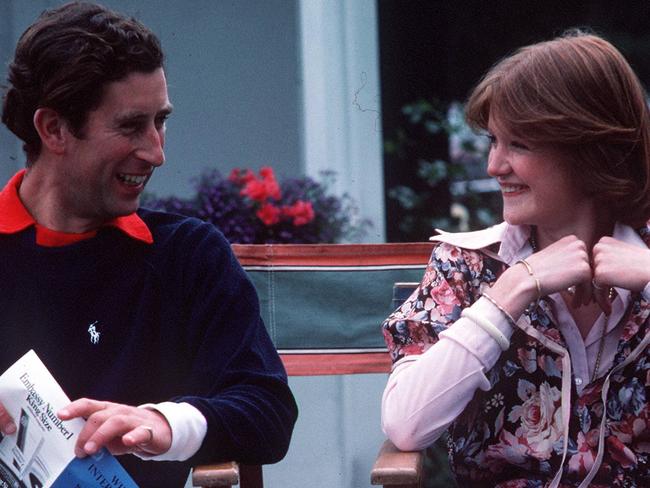 WINDSOR, UNITED KINGDOM - JULY 01: Prince Charles Sitting Talking To Lady Sarah Spencer At A Polo Match At Guards Polo Club,smiths Lawn, Windsor Great Park (exact Date Not Certain) (Photo by Tim Graham Photo Library via Getty Images)