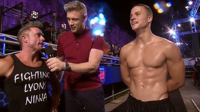 Paul Lyons and Gabriel Iftene had a forgettable night on the Ninja Warrior course.