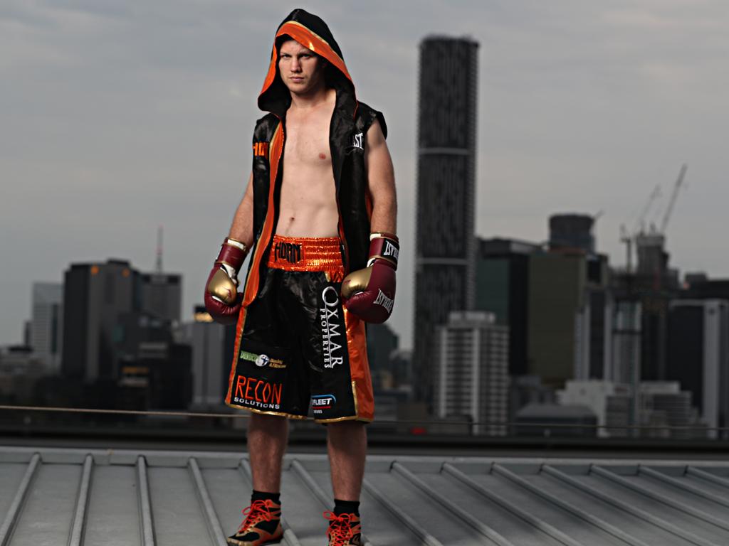 Jeff Horn ahead of his fight at Suncorp stadium. Picture: Annette Dew