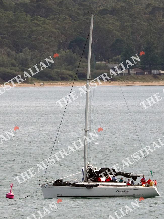 The retired super yacht Bowline in Batemans Bay. Picture: Alex Coppel