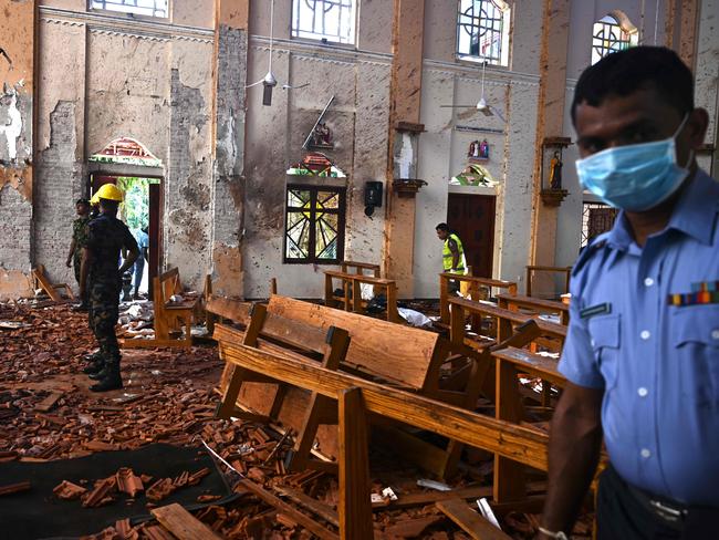 Mohamed’s target was reportedly the five-star Taj Samudra hotel, but his vest failed to detonate and he instead blew himself up near a guesthouse, killing two people. Picture: Jewel Samad / AFP 