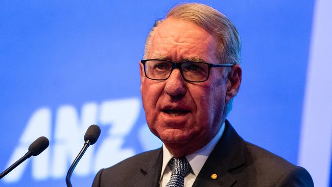 ANZ chairman David Gonski at the bank’s AGM in Perth. Picture: AAP