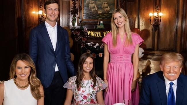 Donald Trump hosted his granddaughter Arabella Kushner for her 13th birthday dinner. Photo: Instagram