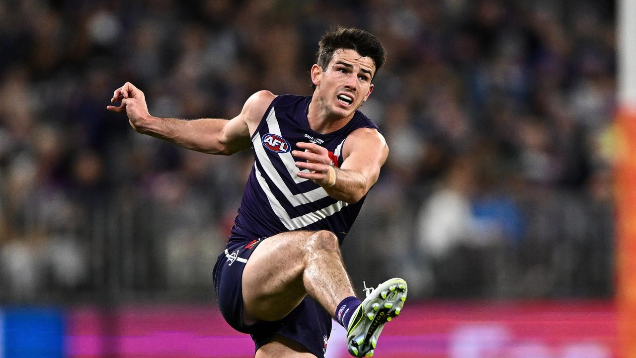 Young star Andrew Brayshaw will be one of the favourites to succeed Fyfe as Fremantle captain. Picture: Getty Images