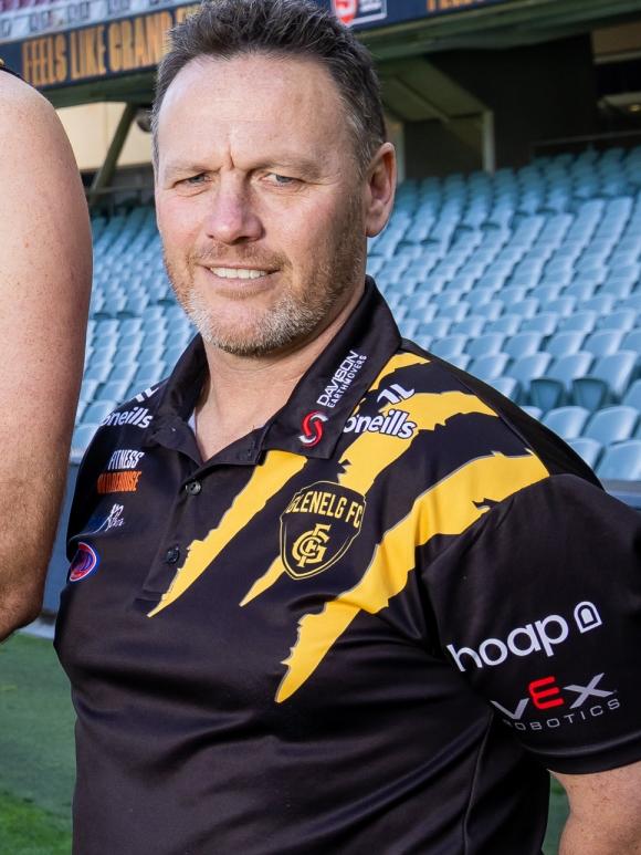 Tigers coach Darren Reeves doesn’t come from a professional footy background. Picture: James Elsby/SANFL