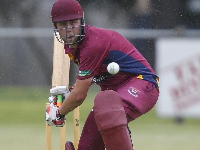 Carrum batsman Jack Thomson. Picture: Valeriu Campan