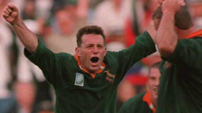 Joel Stransky at the 1995 Rugby World Cup.