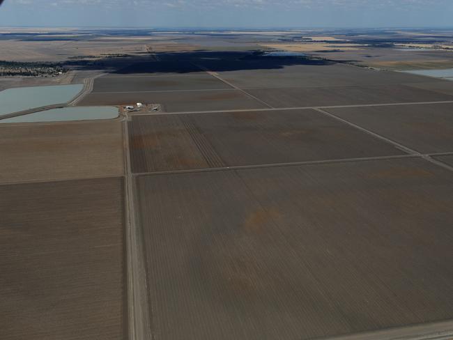 Wide vision: Bengerang cotton farm, near Moree, part of 9593ha of land PSP bought in a joint venture last year for $132.7 million.