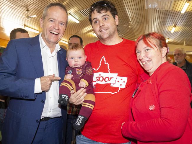 Bill Shorten at a Labor Party rally in Queensland today. AAP Image/Glenn Hunt