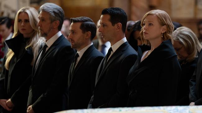 Who will be the last one standing of the four Roy children after their father Logan is buried? Hint: It’s not Connor. Picture: Binge/HBO