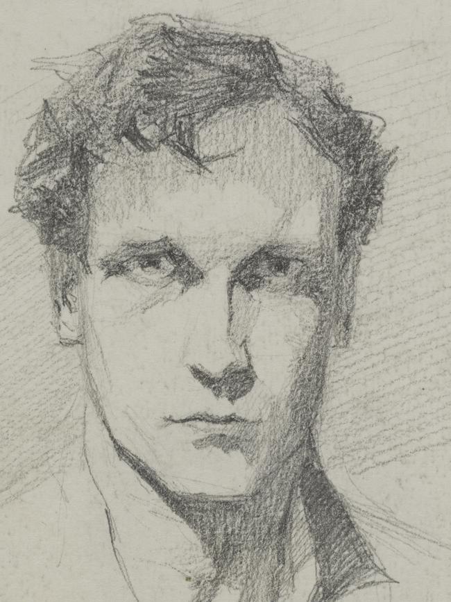 Lloyd Rees’ self portrait (c. 1916).