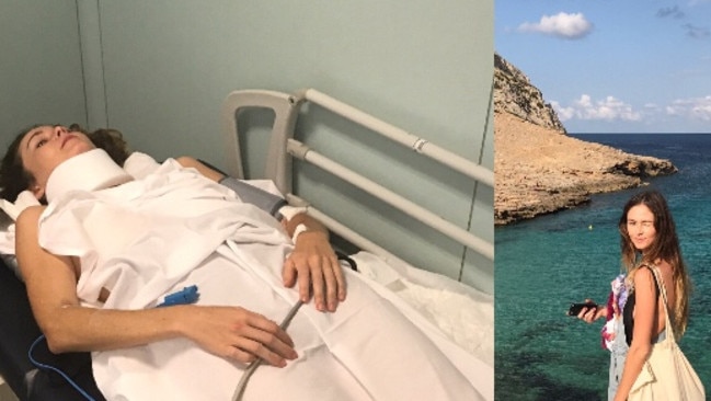 Siobhan Quinn suffered a freak accident in Spain. Picture: Go Fund Me.