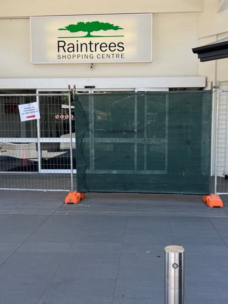 Raintrees Shopping Centre was targeted on Monday night and the Australia Post and Woolworth stores robbed. Picture: Supplied