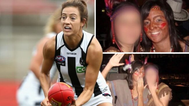 Collingwood’s AFLW co-captain Steph Chiocci has apologised for historical ‘redface’ images which resurfaced online this week.